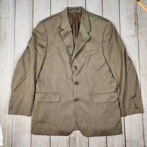 Vintage Chaps Ralph Lauren Blazer Jacket Mens 40R Beige